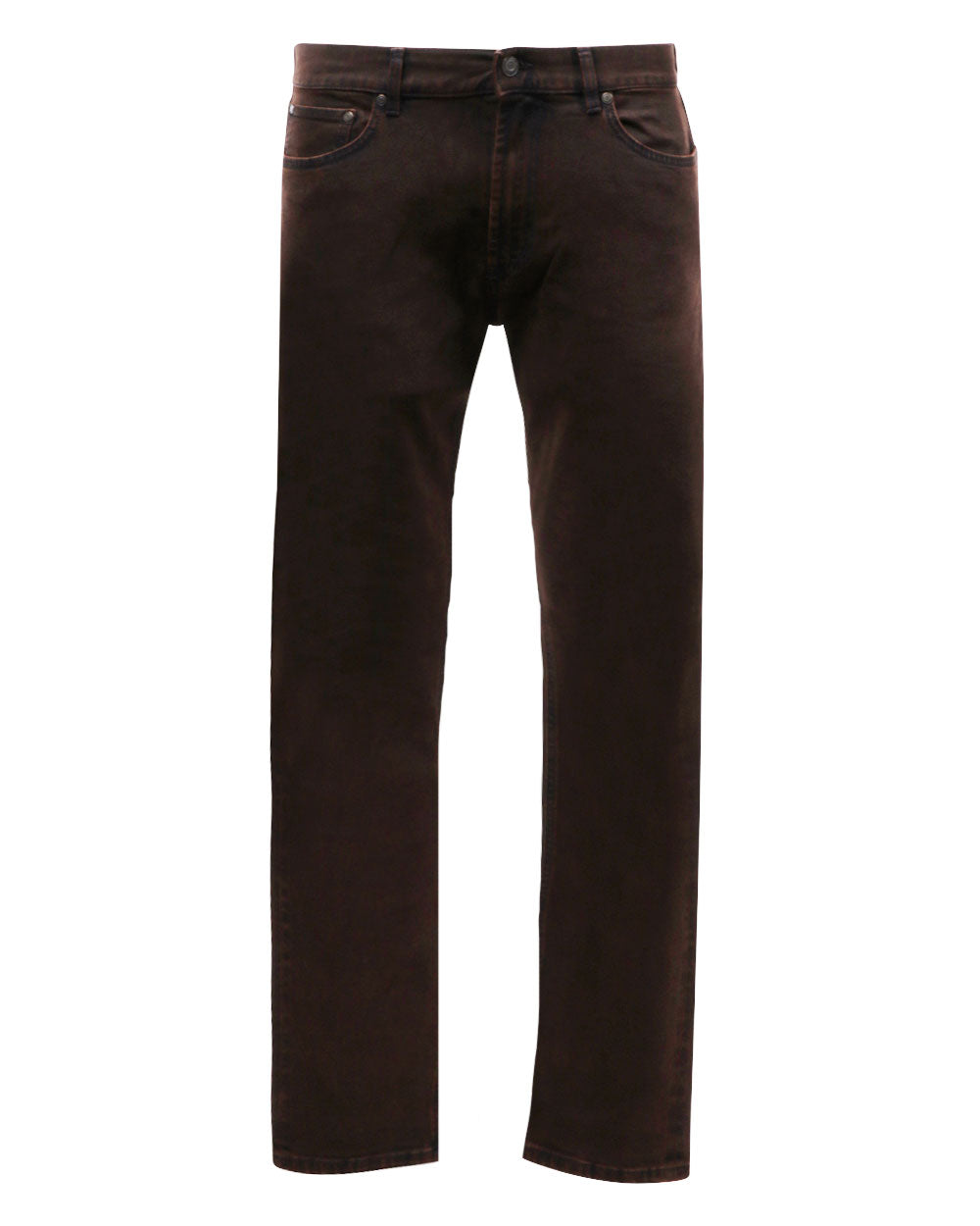 Dark Brown Denim 5 Pocket Pant