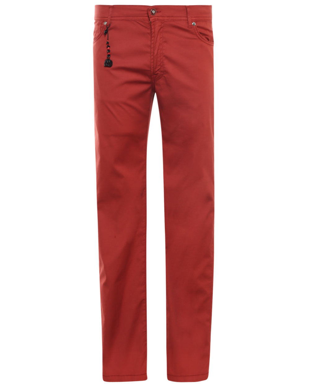 Rust Cotton Blend Lightweight Stretch Chino Pant