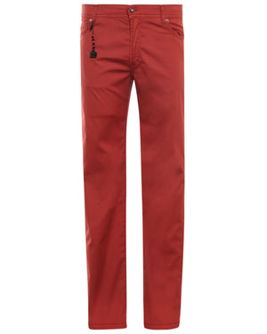 Rust Cotton Blend Lightweight Stretch Chino Pant