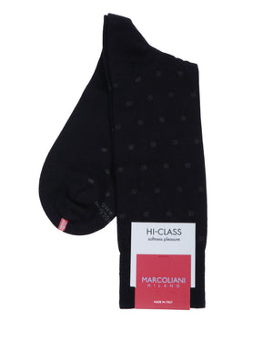 Black Polka Dot Midcalf Socks