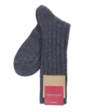 Flannel Solid Cashmere Midcalf Socks