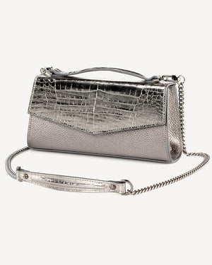 Alice Crossbody Clutch in Anthracite