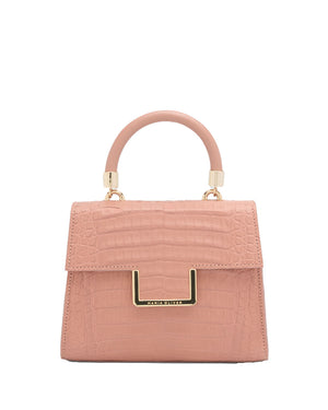Small Michelle Top Handle Bag in Ash Rose