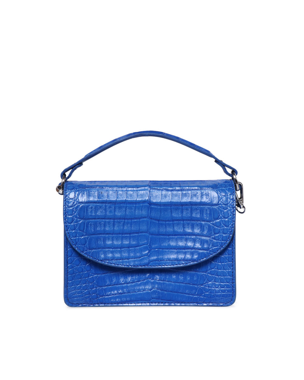 Maria Oliver Valencia Crocodile Crossbody Bag in Blue – Stanley Korshak