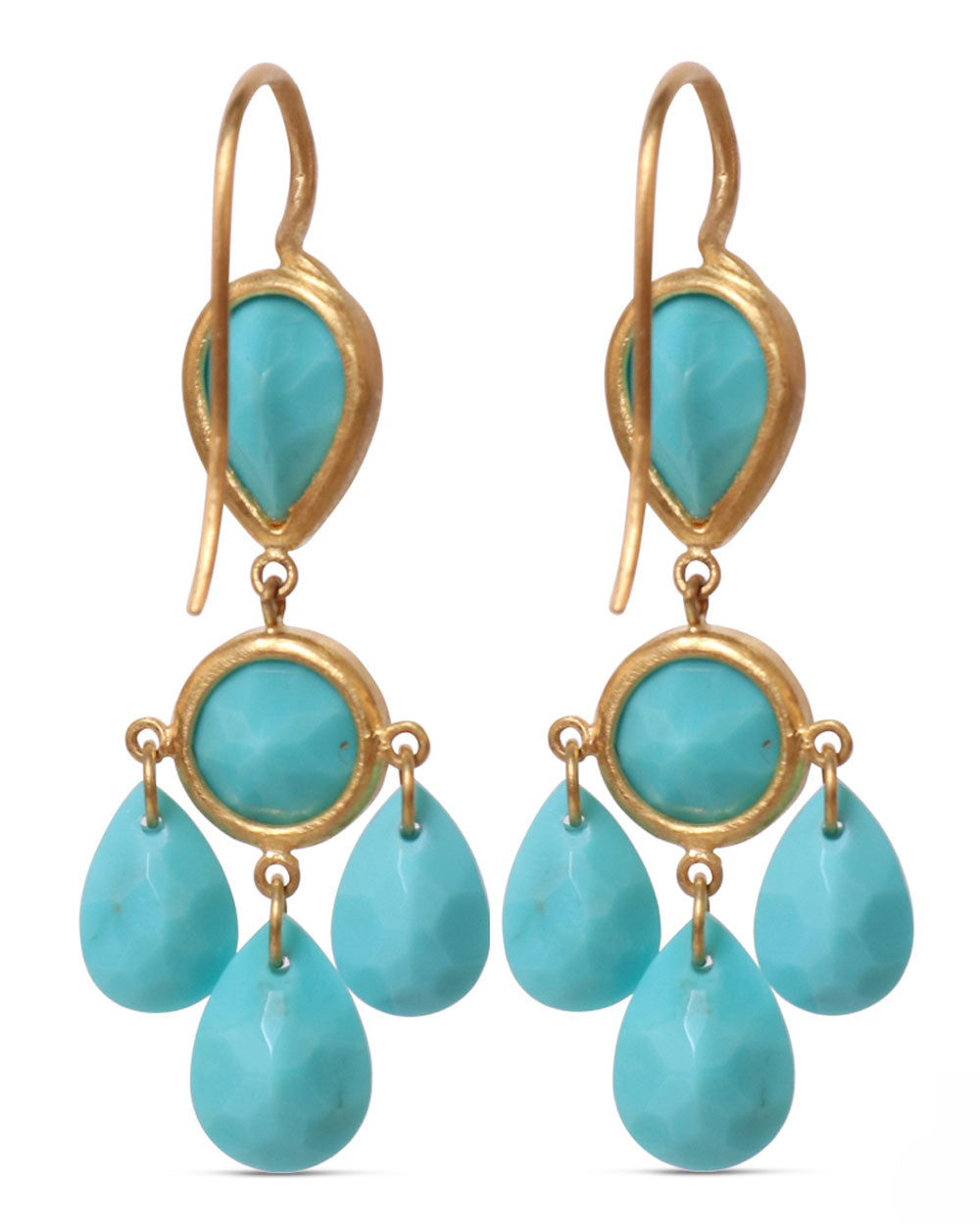 Smal Turquoise Gabrielle D’Estrees Earrings
