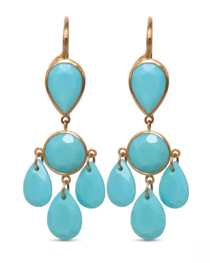 Smal Turquoise Gabrielle D’Estrees Earrings
