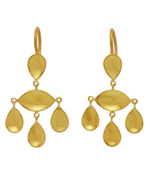 Gold Marquise Mirror Earrings