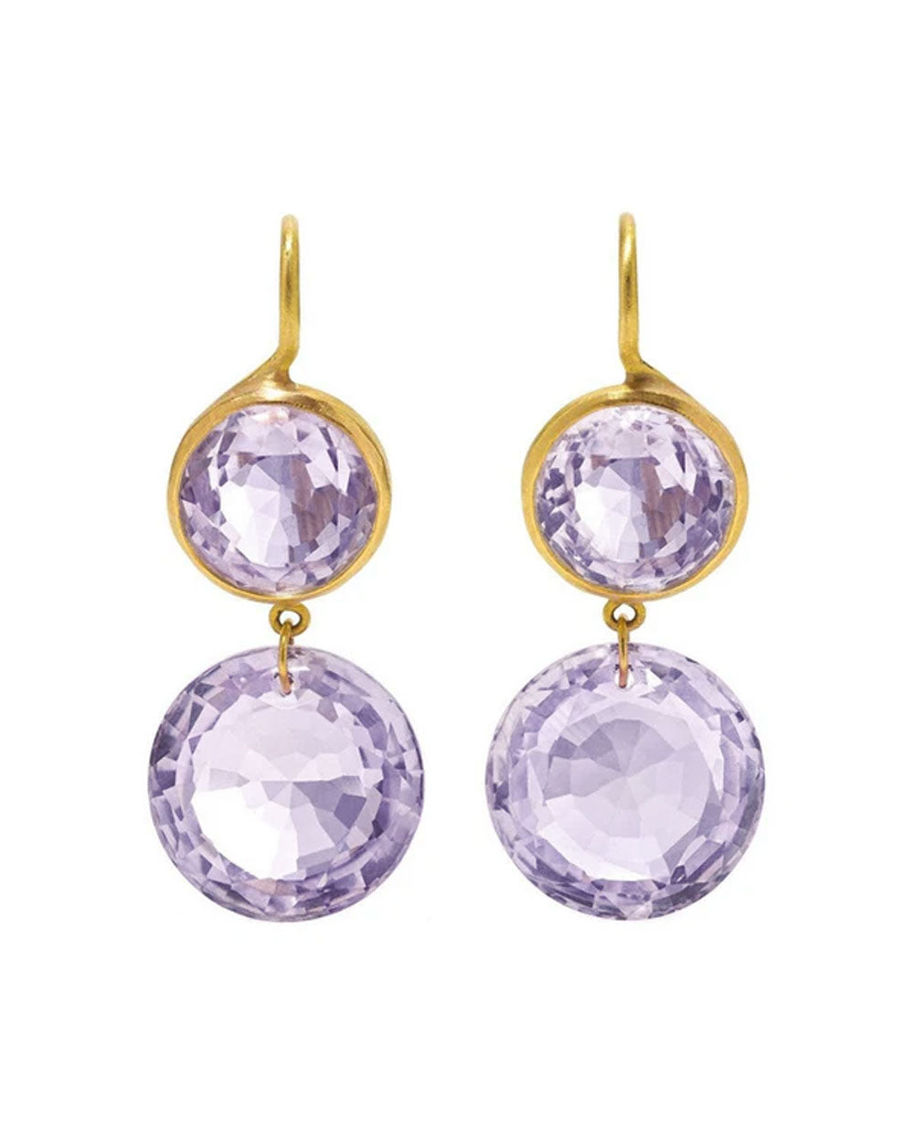 Small Amethyst Incandescent Earrings