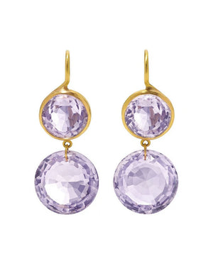 Small Amethyst Incandescent Earrings