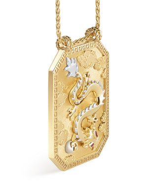 Dragon Scapular Pendant Necklace