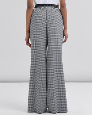 Black and White Check Palazzo Pant