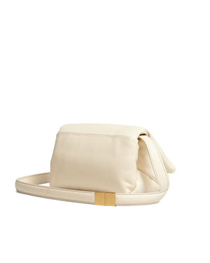 Prisma Small Leather Crossbody Bag in Ivory
