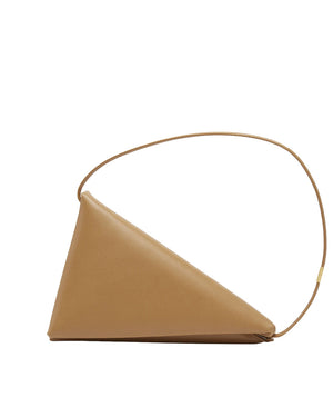Prisma Triangle Shoulder Bag in Tan