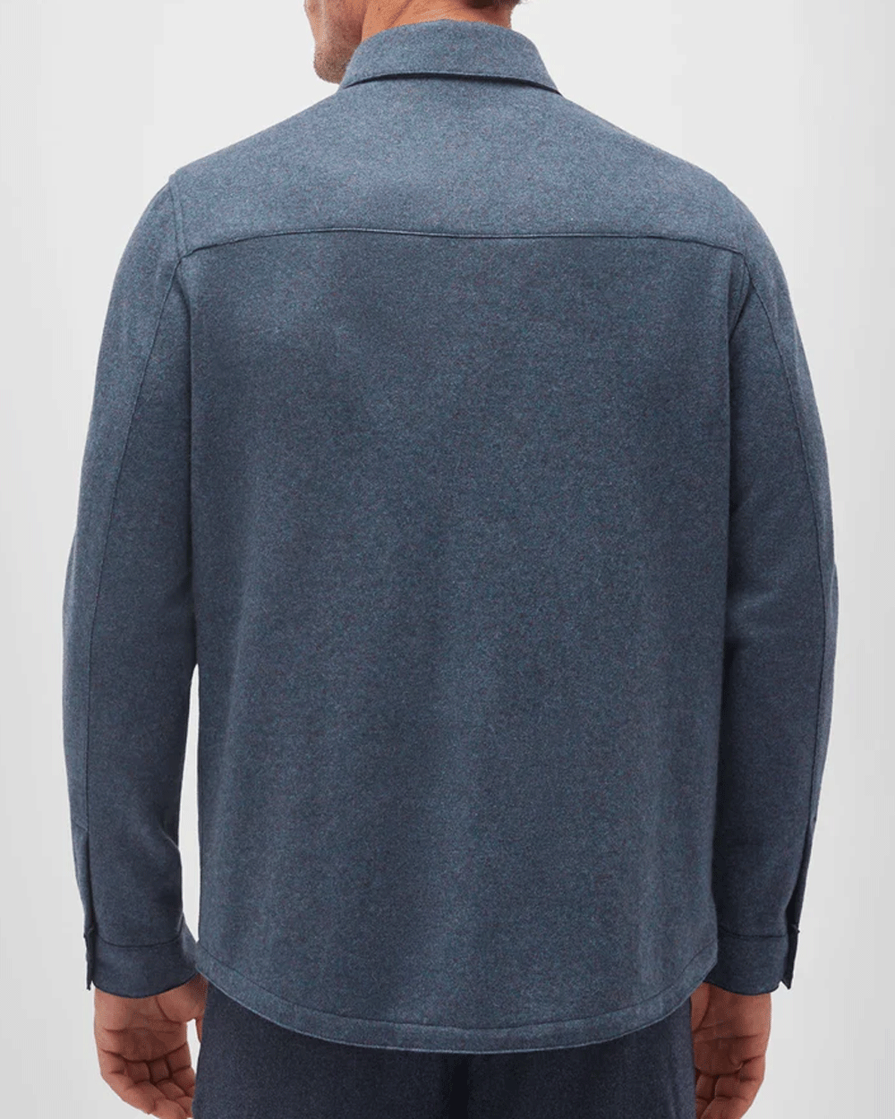 Blue Cashmere Solferino Overshirt