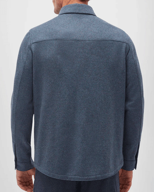 Blue Cashmere Solferino Overshirt