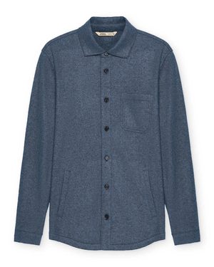 Blue Cashmere Solferino Overshirt