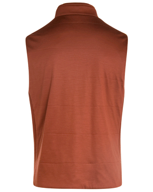 Terracotta Wool Jersey Vest
