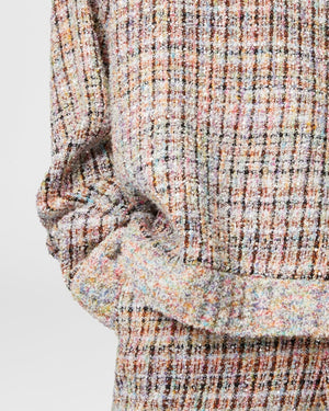 Multicolor Boucle Crewneck Sweatshirt