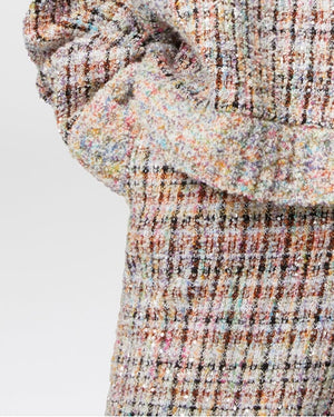 Multicolor Boucle Flared Trouser