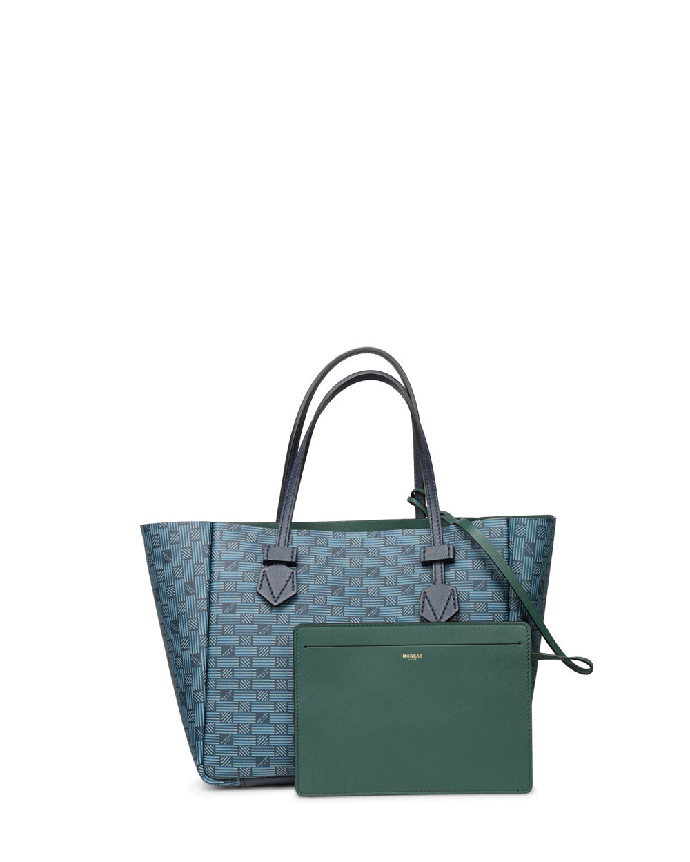 Small Vincennes Reverisble Tote in Navy and Green