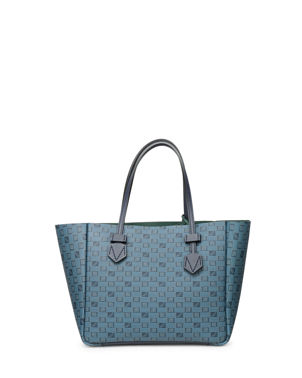 Small Vincennes Reverisble Tote in Navy and Green