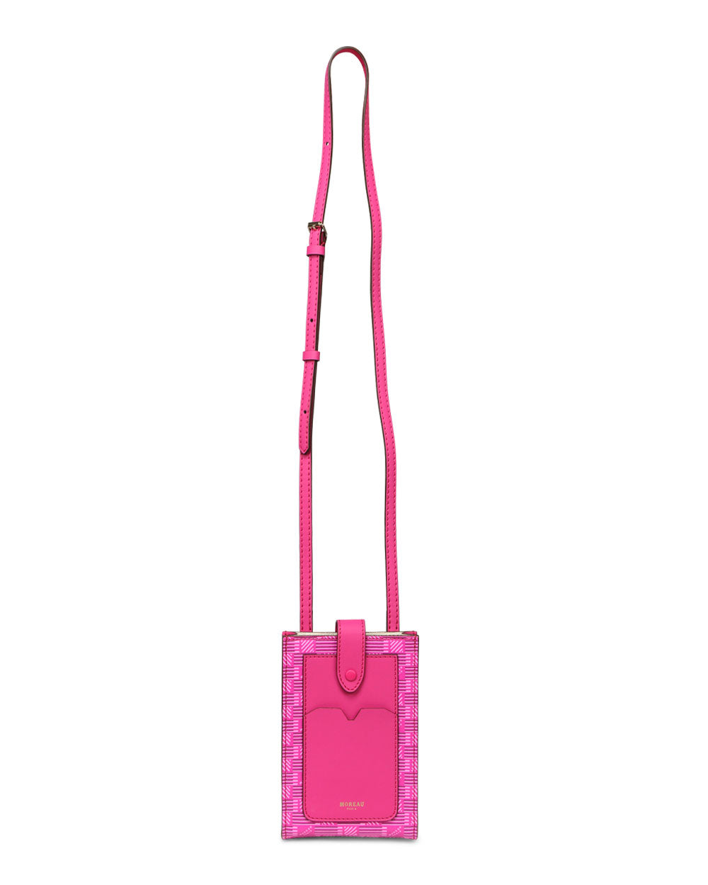 Vertical Phone Pouch in Fuchsia