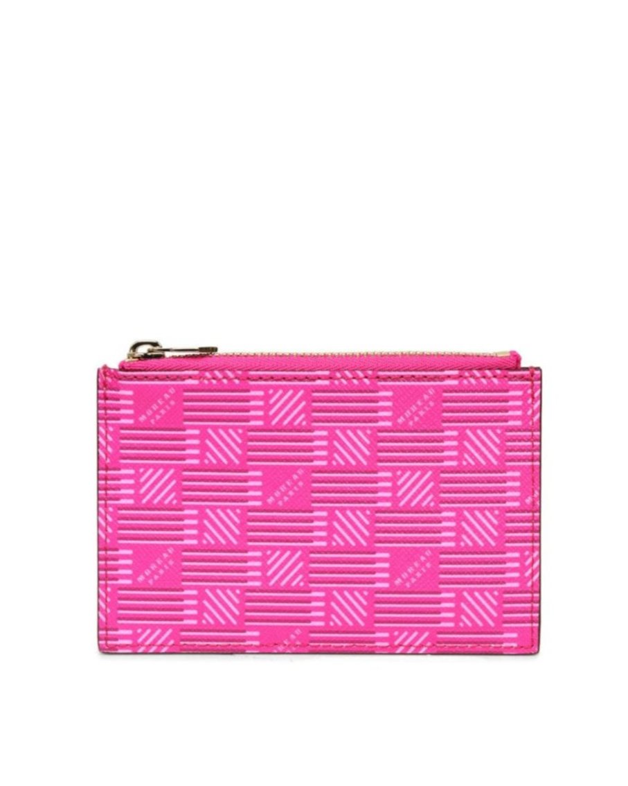 Zip Card Holder in Fuchsia