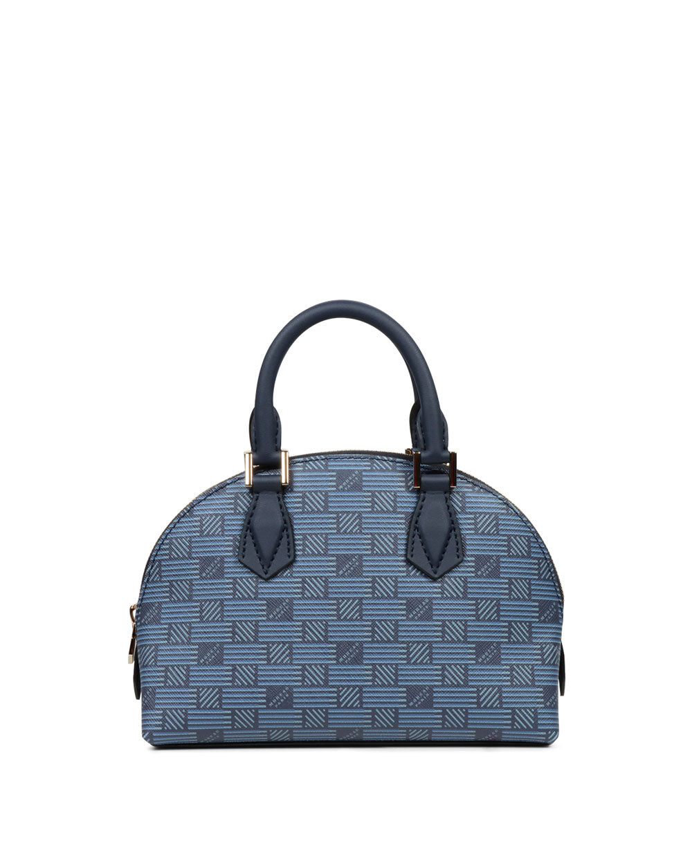 Small Reina Canvas Top Handle Bag in Navy