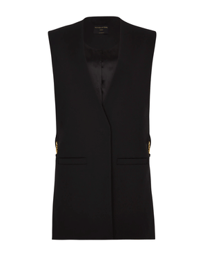 Black Farrah Waistcoat