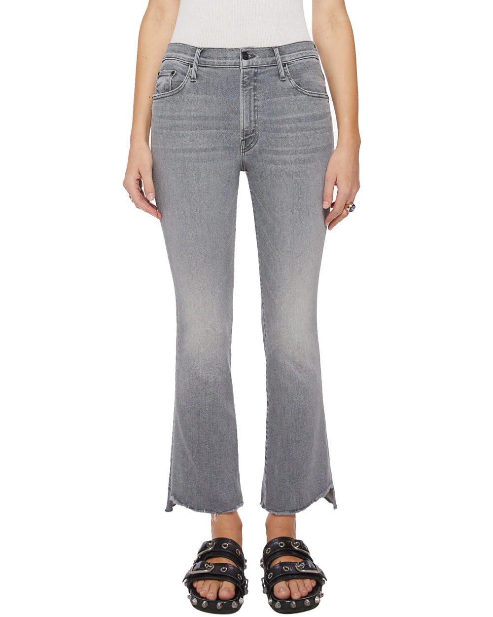 The Insider Crop Step Fray Jean in Barely There