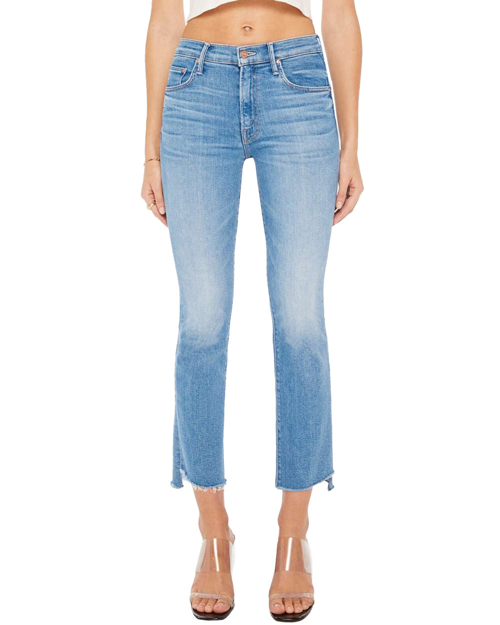 The Insider Crop Step Fray Jean in Out Of The Blue