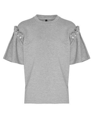 Amber T shirt in Grey Marl
