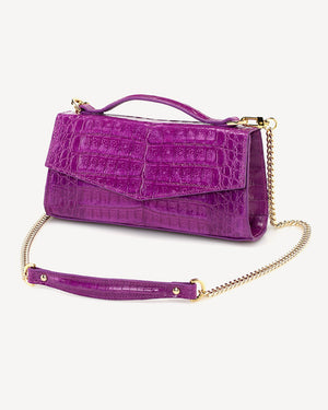 Alice Crossbody Clutch in Violet