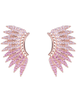 Pink Chelsea Wing Earrings