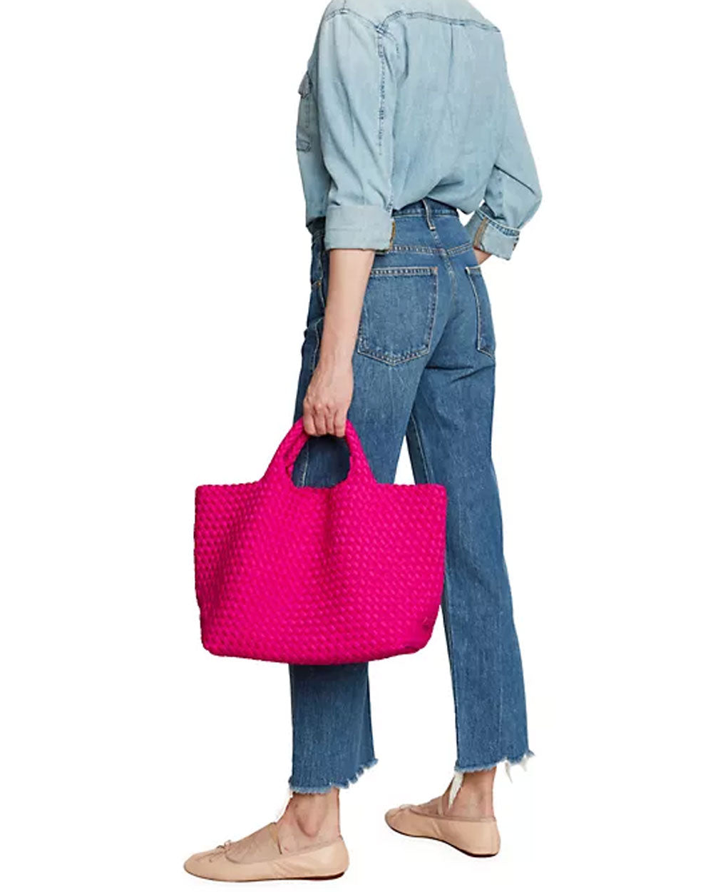 St. Barths Medium Tote in Miami Pink