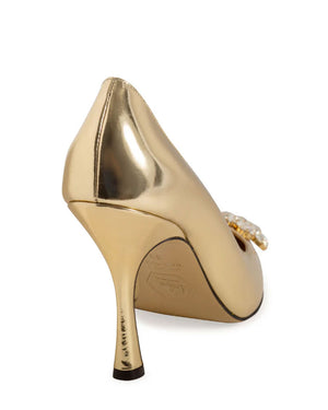 Lirum 90 Pumps in Gold