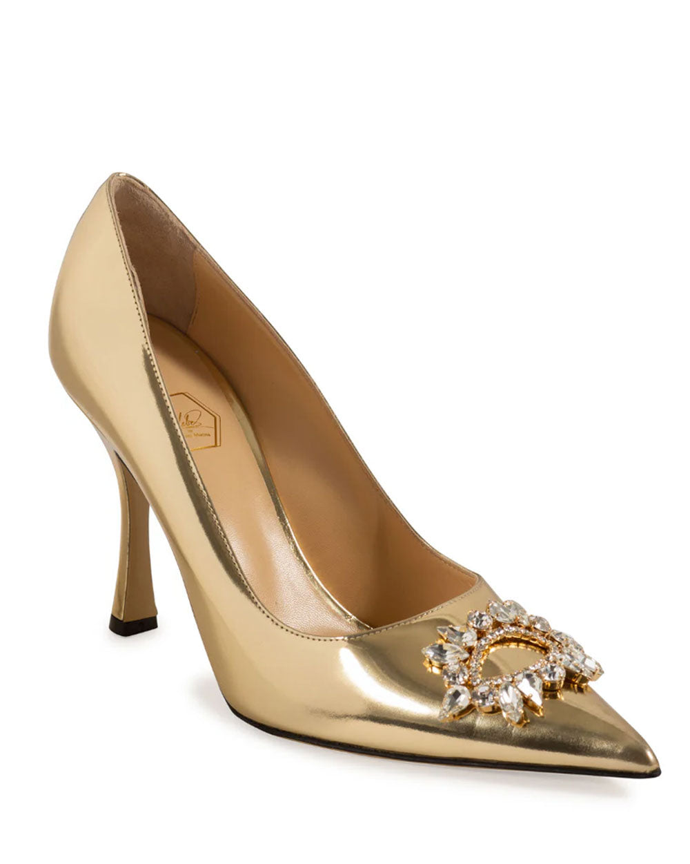 Lirum 90 Pumps in Gold