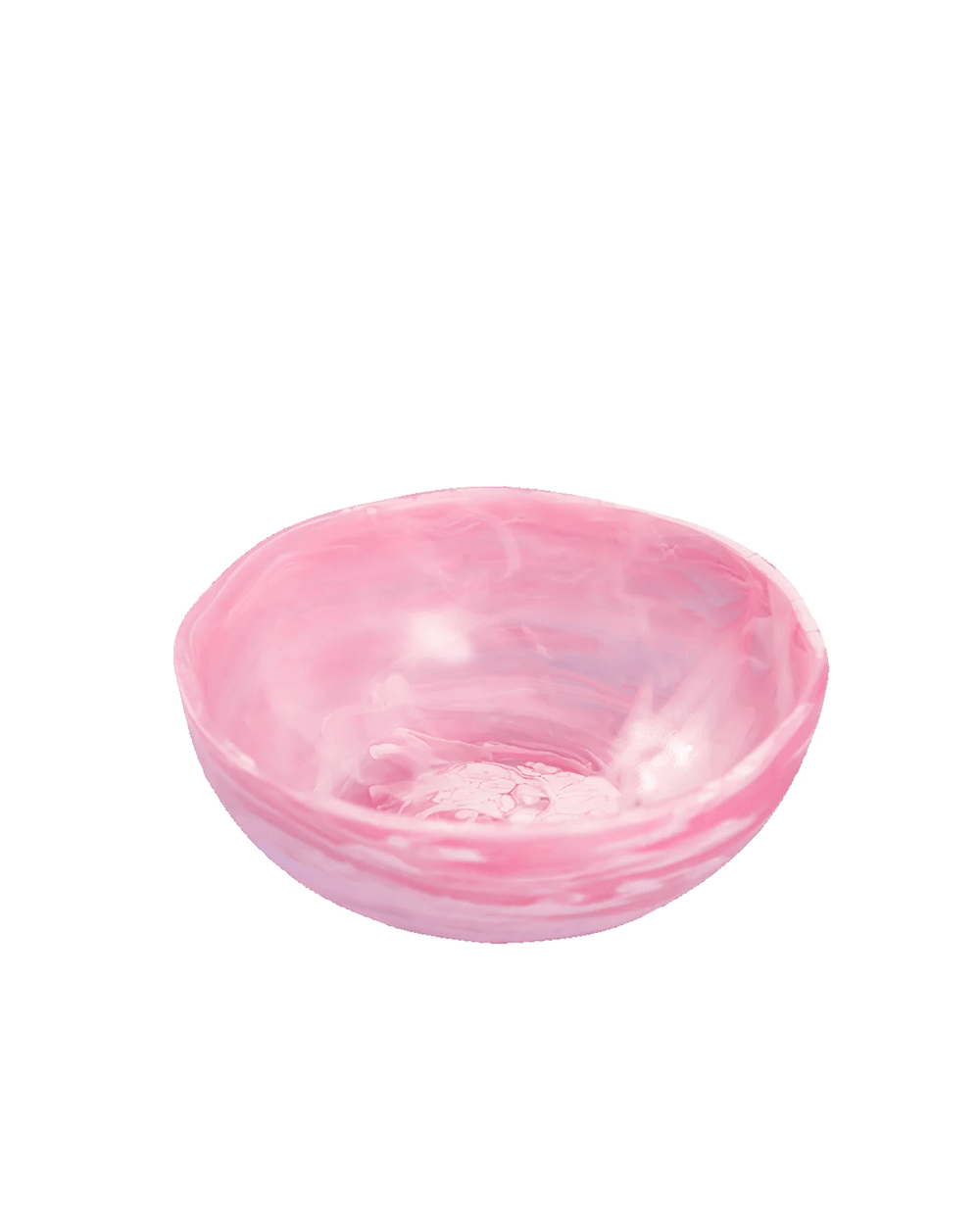 Medium Wave Bowl in Pink Swirl