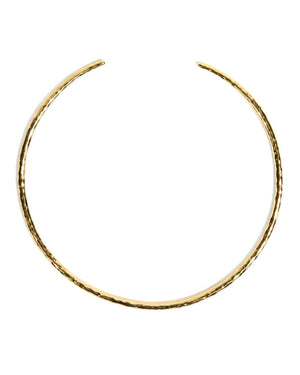 Hammered Gold Collar Necklace