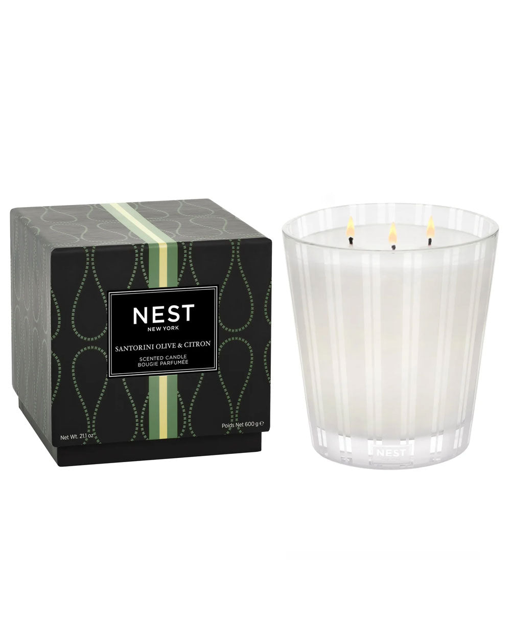 Santorini Olive and Citron 3-Wick Candle
