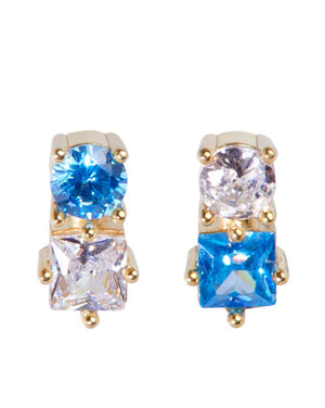 Mark Robbins Blue Topaz Stud Earrings