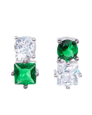 Mark Robbins Emerald Stud Earrings