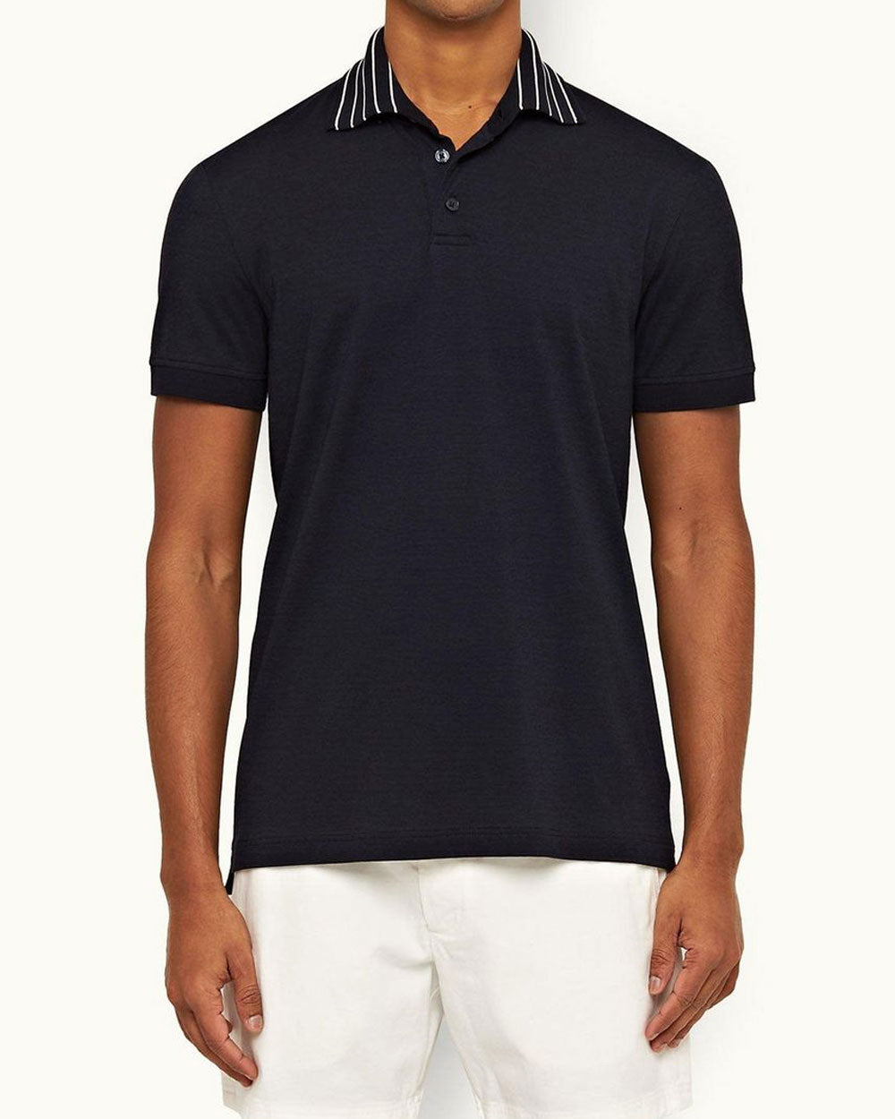 Night Iris Dominic Stripe Rib Polo