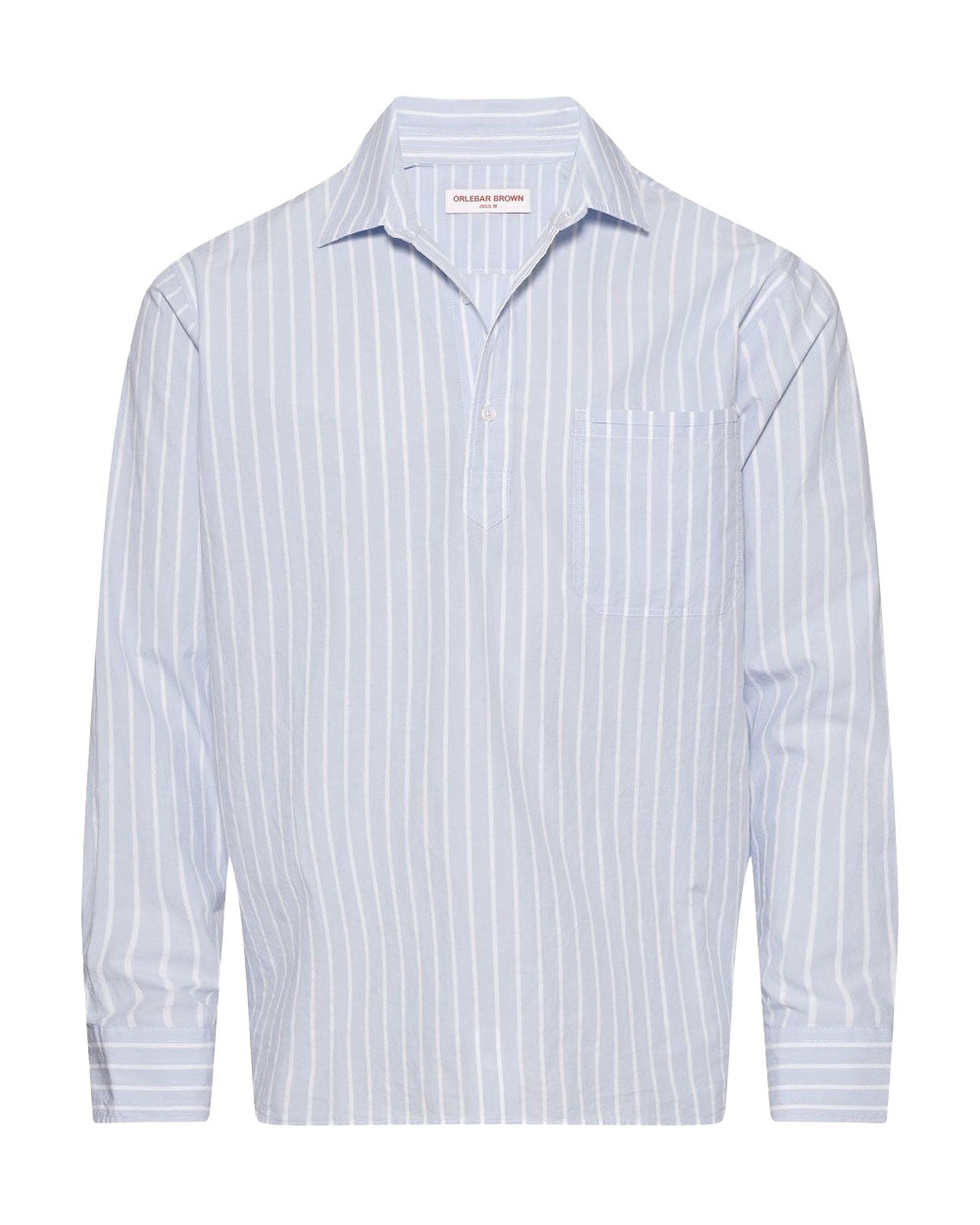 Serenity Blue and White Shanklin Collar Shirt