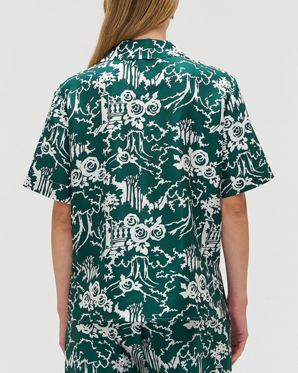 Ivy Toile Embellished Garden Camp Shirt