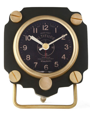 Altimeter Alarm Clock in Black