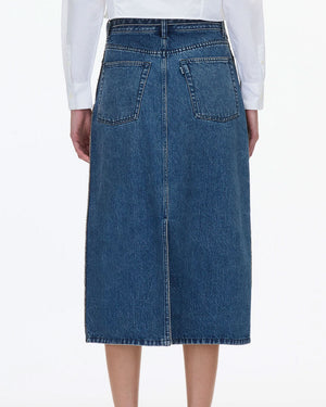 Blue Denim Aline Skirt