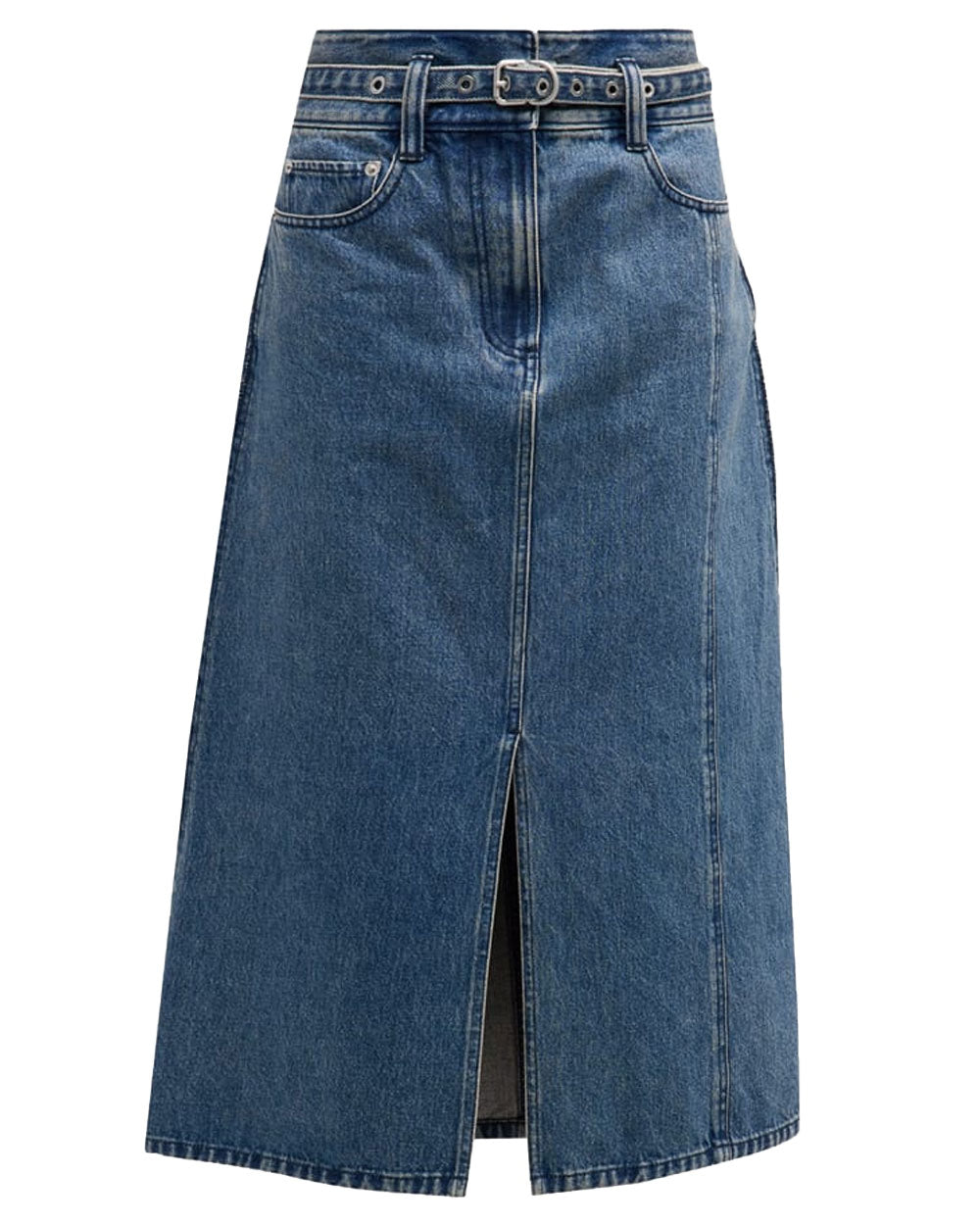 Blue Denim Aline Skirt