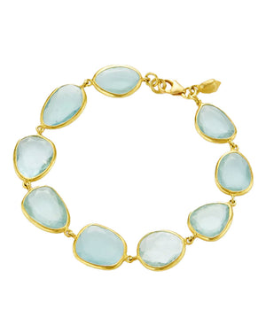 Aquamarine Full Stone Bracelet