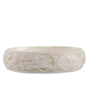 Ivory Chinese Carving Bangle